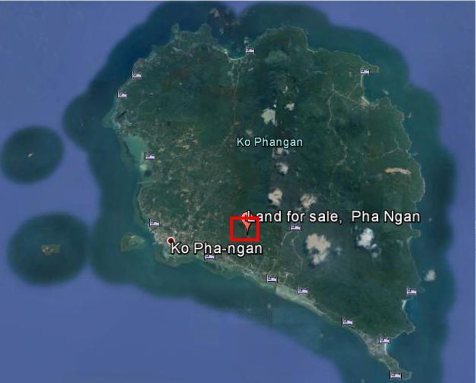 koh phangan land site map